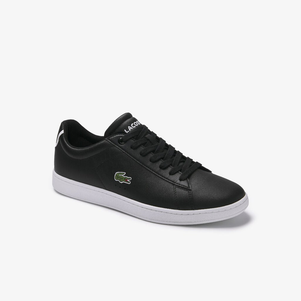 Mens   Carnaby Evo Leather Sneakers | Lacoste Blk • 024
