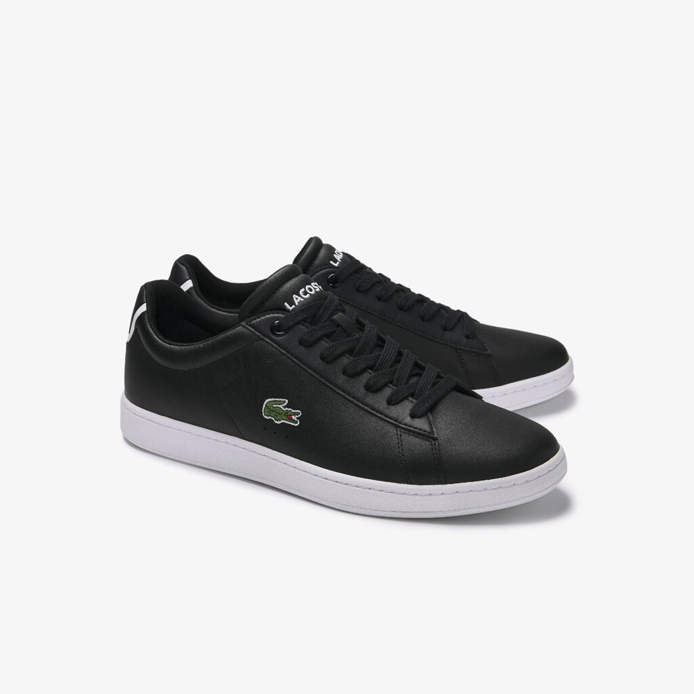 Mens   Carnaby Evo Leather Sneakers | Lacoste Blk • 024