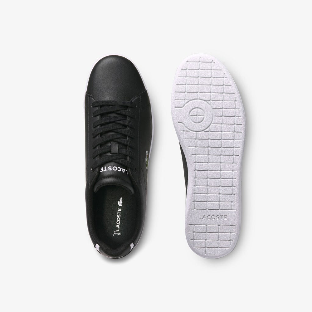 Mens   Carnaby Evo Leather Sneakers | Lacoste Blk • 024