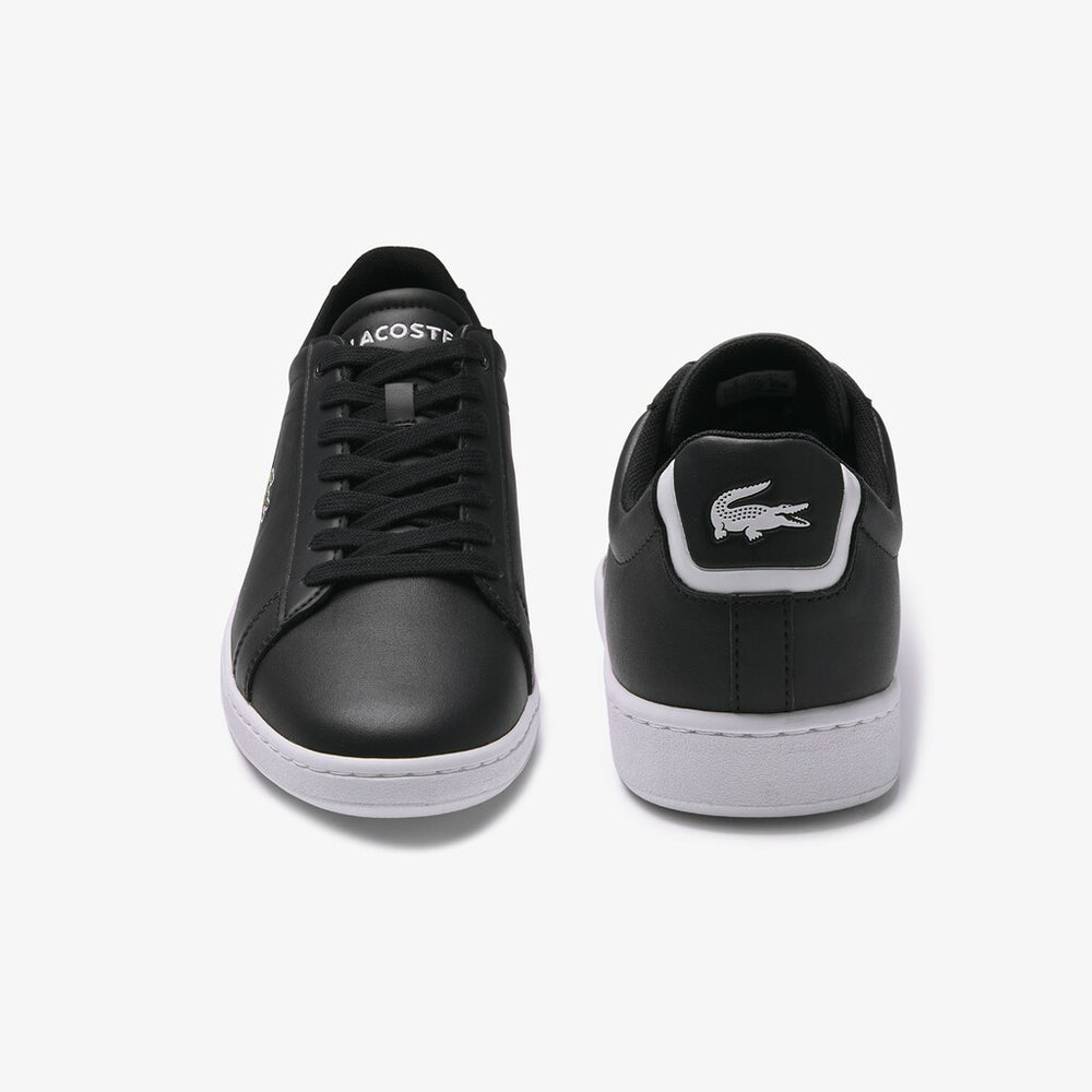 Mens   Carnaby Evo Leather Sneakers | Lacoste Blk • 024