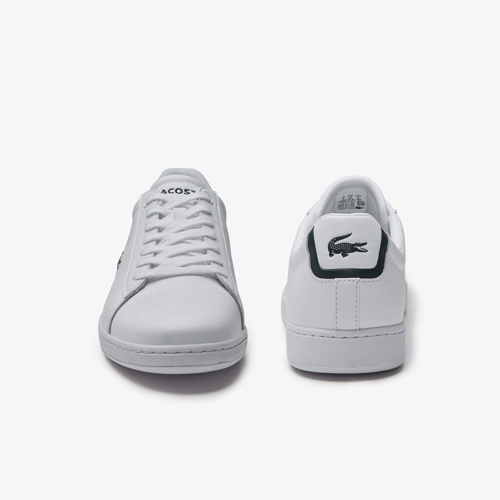 Mens   Carnaby Evo Leather Sneakers | Lacoste White • 001