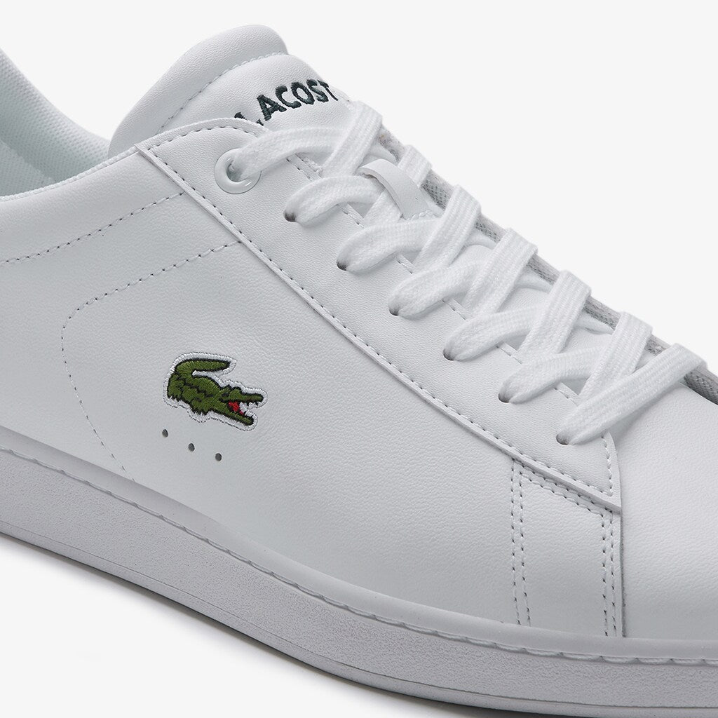 Mens   Carnaby Evo Leather Sneakers | Lacoste White • 001