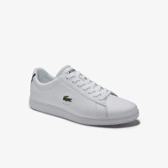 Mens   Carnaby Evo Leather Sneakers | Lacoste White • 001