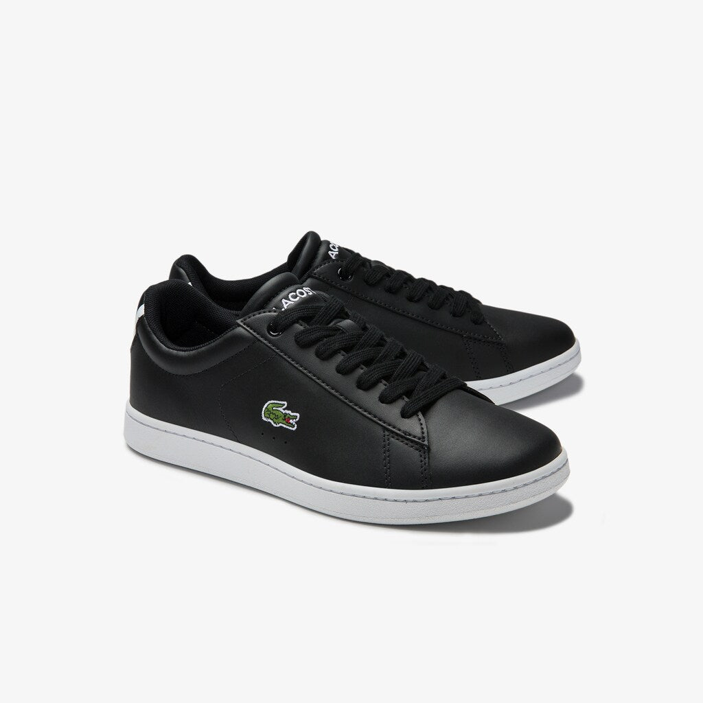 Womens Wo  Carnaby Evo Mesh-lined Leather Sneakers | Lacoste Blk • 024