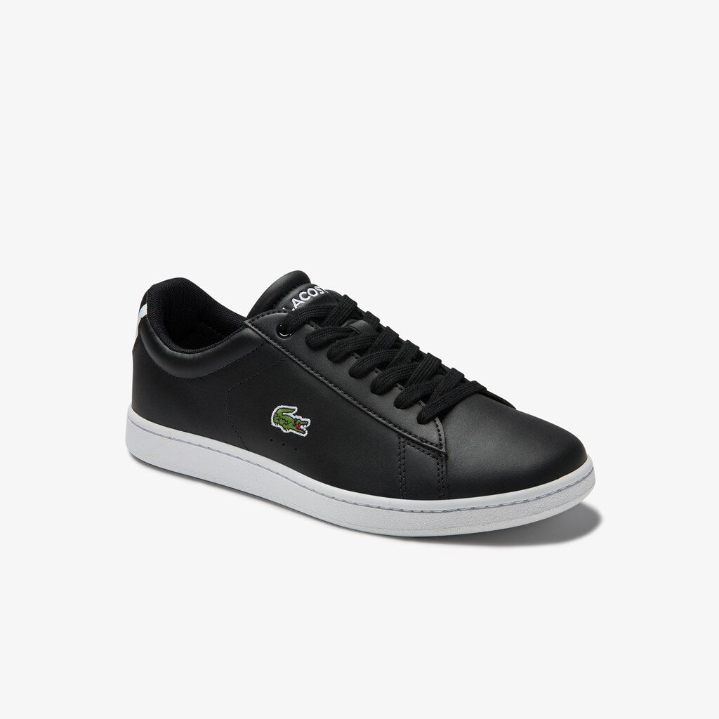 Womens Wo  Carnaby Evo Mesh-lined Leather Sneakers | Lacoste Blk • 024