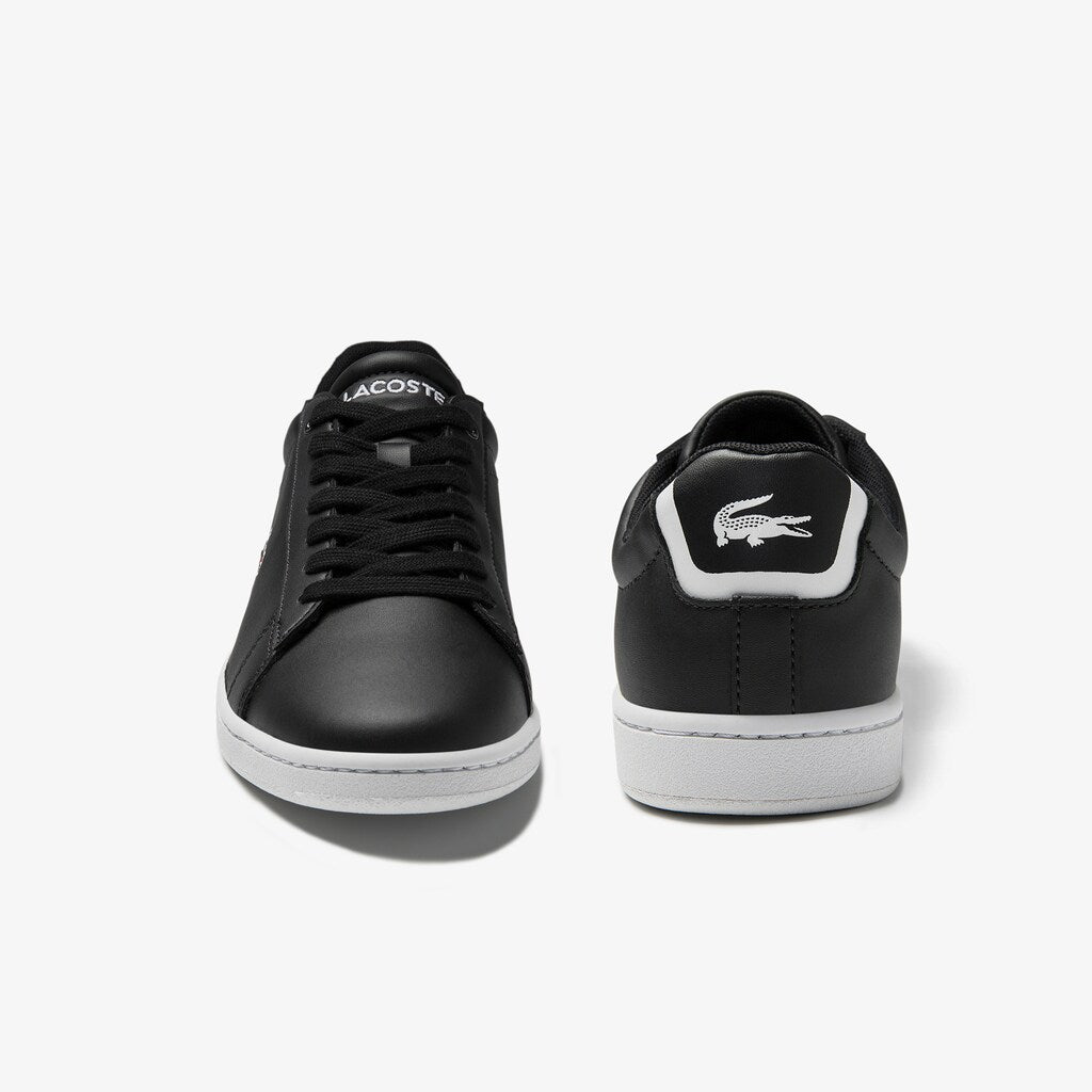 Womens Wo  Carnaby Evo Mesh-lined Leather Sneakers | Lacoste Blk • 024