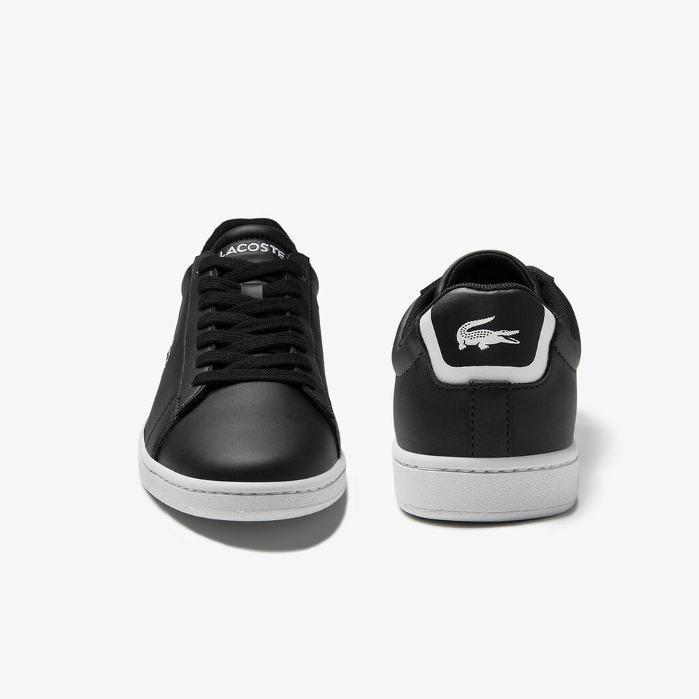 Womens Wo  Carnaby Evo Mesh-lined Leather Sneakers | Lacoste Blk • 024