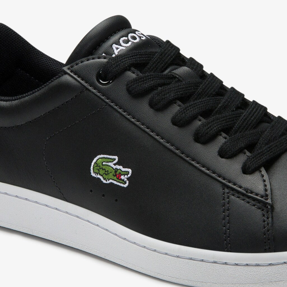 Womens Wo  Carnaby Evo Mesh-lined Leather Sneakers | Lacoste Blk • 024