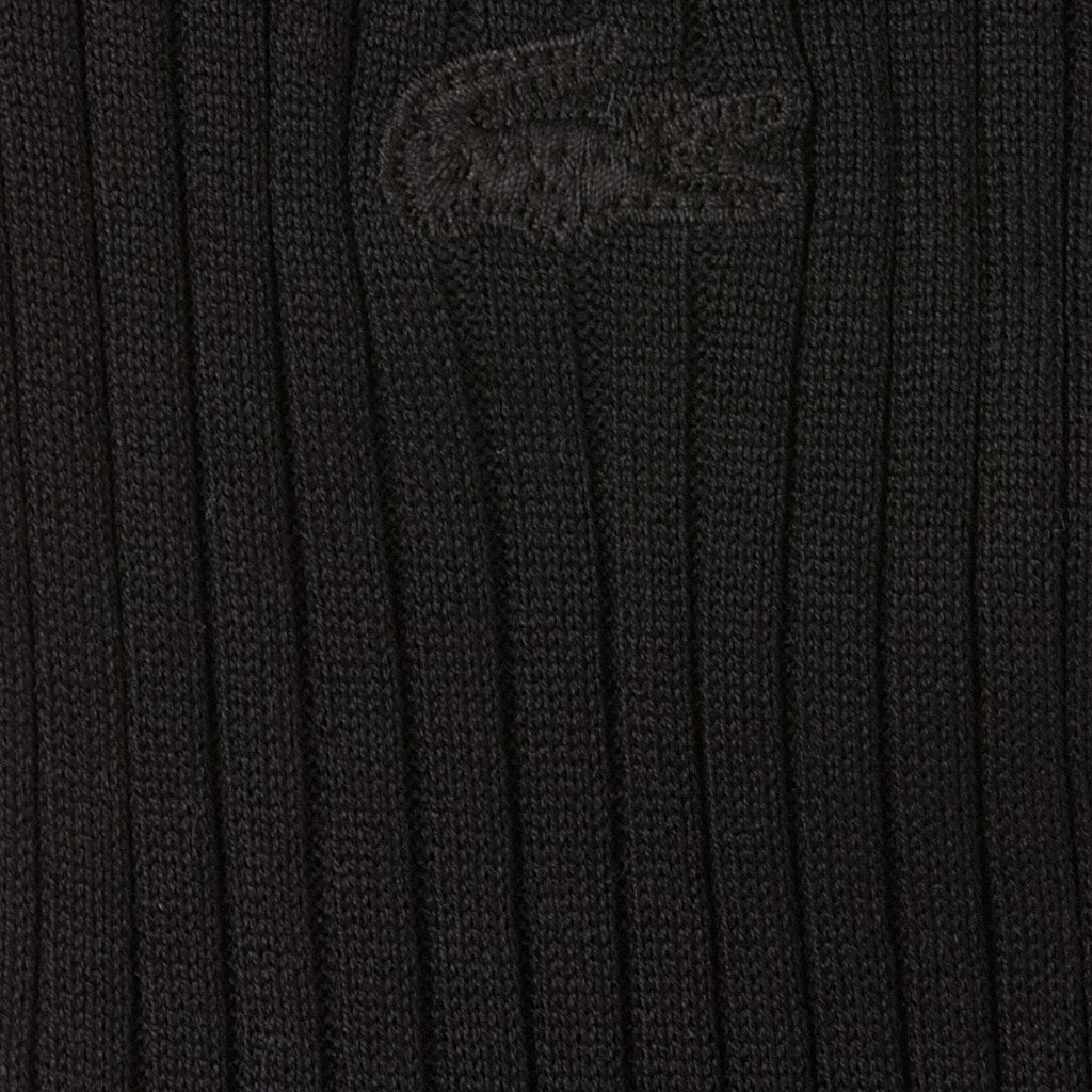Mens   Ribbed Socks | Lacoste Black • 031