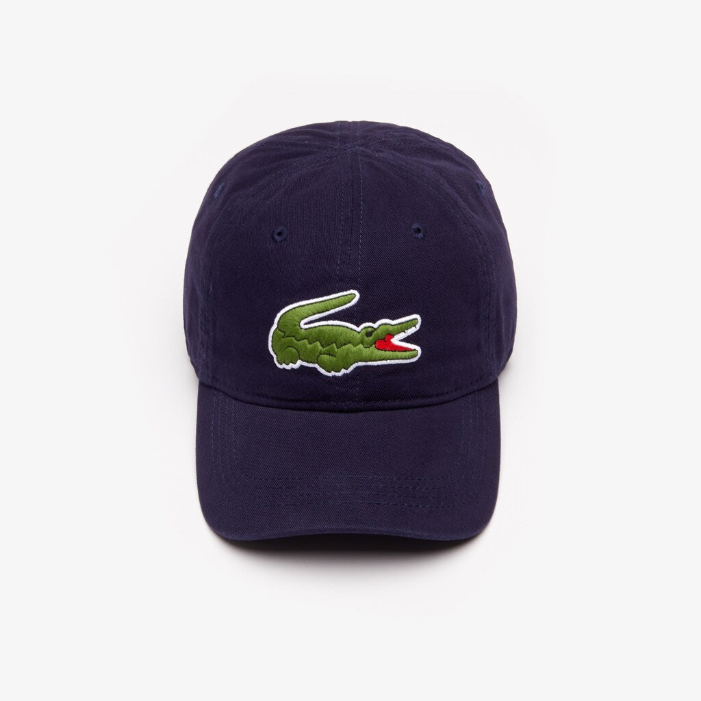 Mens   Big Croc Gabardine Cap | Lacoste Navy Blue • 166