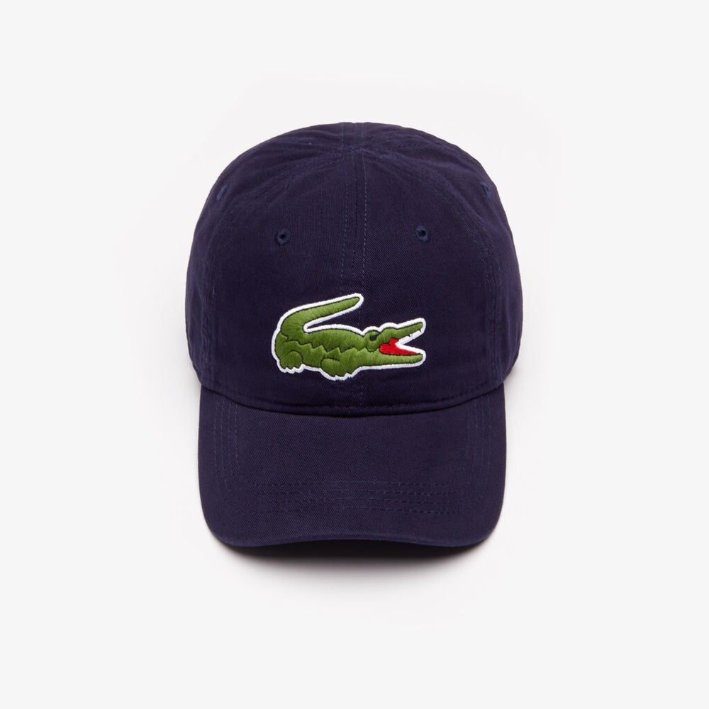 Mens   Big Croc Gabardine Cap | Lacoste Navy Blue • 166
