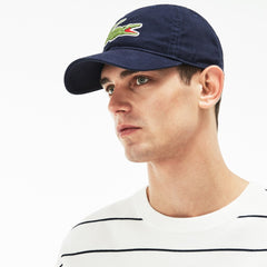 Mens   Big Croc Gabardine Cap | Lacoste Navy Blue • 166