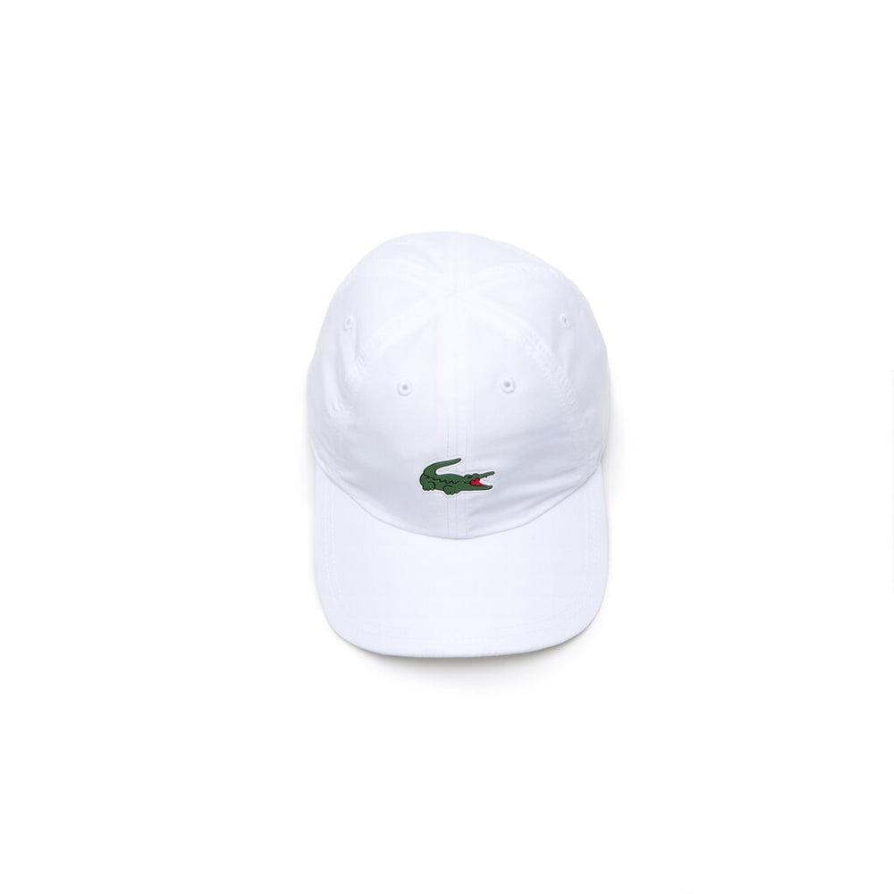 Mens    SPORT Tennis Microfiber Crocodile Cap | Lacoste White • 001