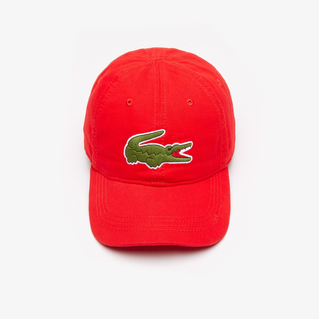 Mens   Big Croc Gabardine Cap | Lacoste Red • 240